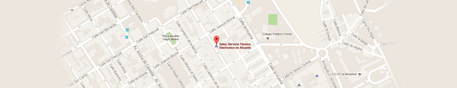 Sator Electrónica taller de reparación en Alicante