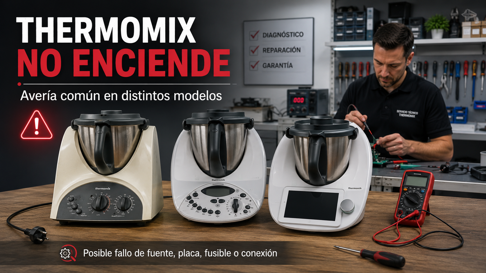 Reparación de Thermomix que no enciende en Sator Electrónica Alicante