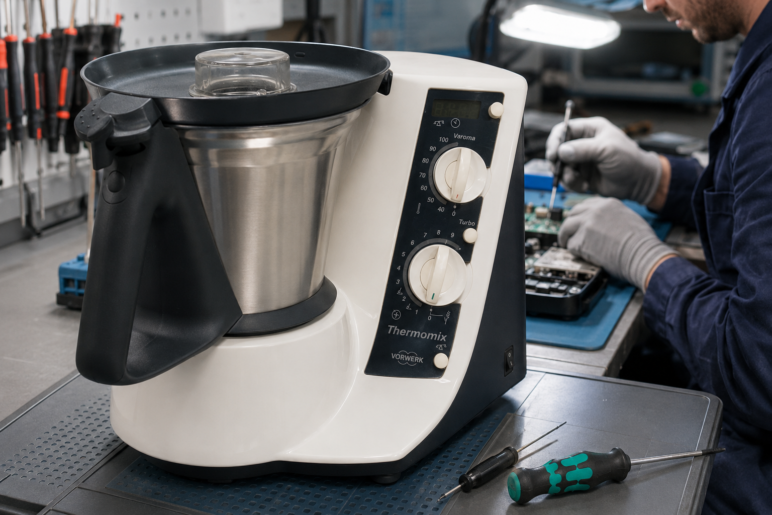 Reparación de Thermomix TM21 en taller Sator Electrónica, San Vicente del Raspeig, Alicante